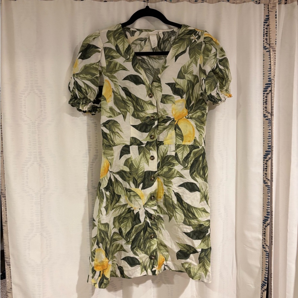 H&M Lemon Print Dress